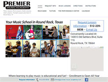 Tablet Screenshot of premier-music-academy.com